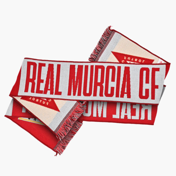 Bufanda Blanca y Roja Real Murcia - Imagen 2