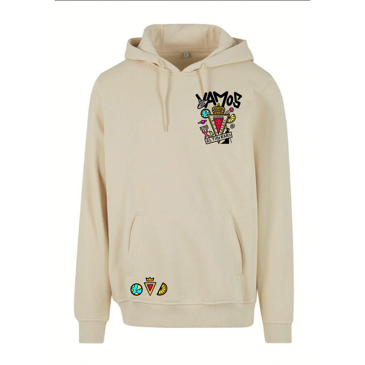 SUDADERA TIPO RARO BEIGE