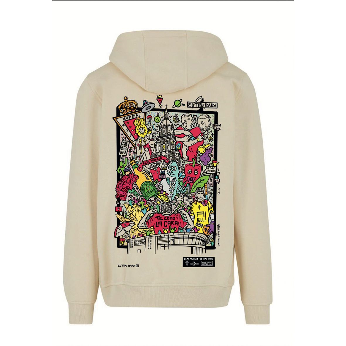 SUDADERA TIPO RARO BEIGE - Imagen 2