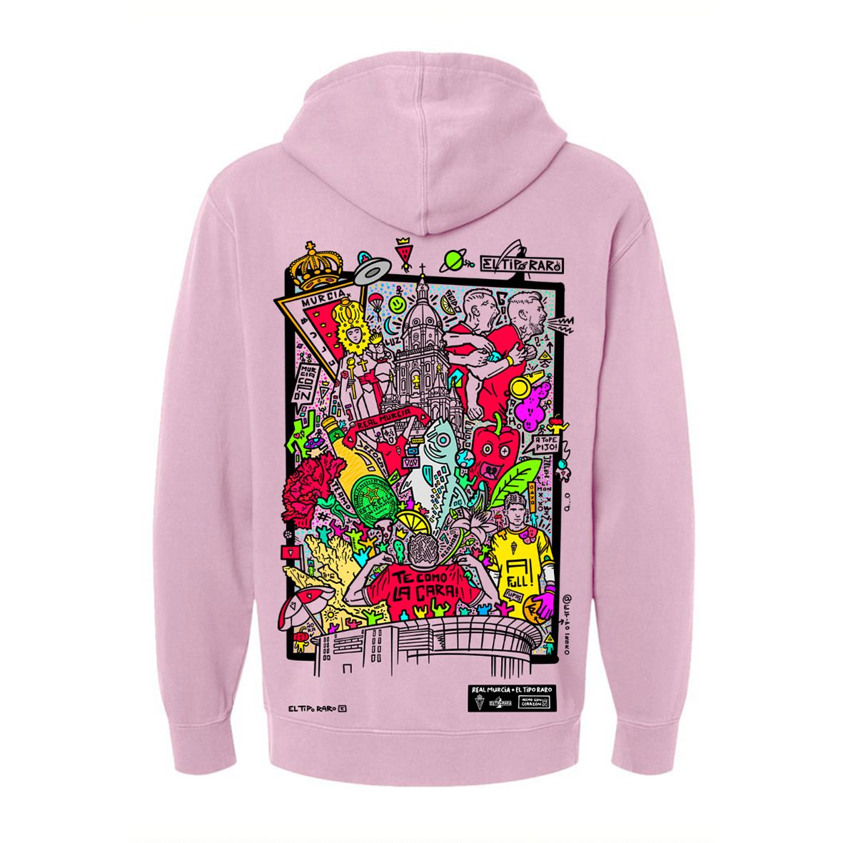 SUDADERA TIPO RARO ROSA - Imagen 2