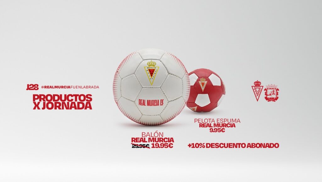 ¡Prepárate para la Jornada 28 con los balones del Real Murcia!