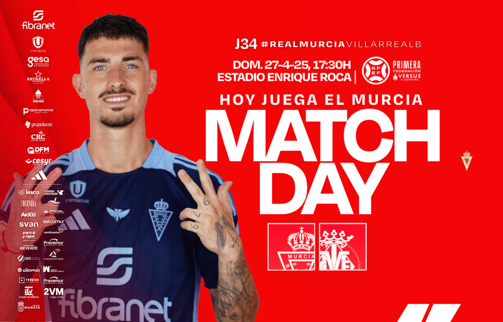 Hoy juega el Murcia. Real Murcia vs Villarreal B