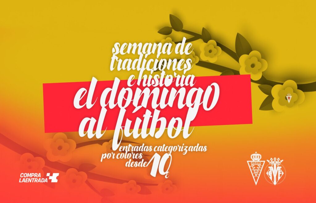 ¡Mañana al Murcia! Hazte con tu entrada para el Real Murcia – Villarreal B