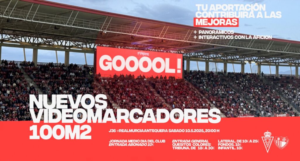 Apoya el Impulso: el Medio Día del Club destinará su recaudación, entre otros proyectos, a nuevos videomarcadores interactivos de alrededor de 100m²