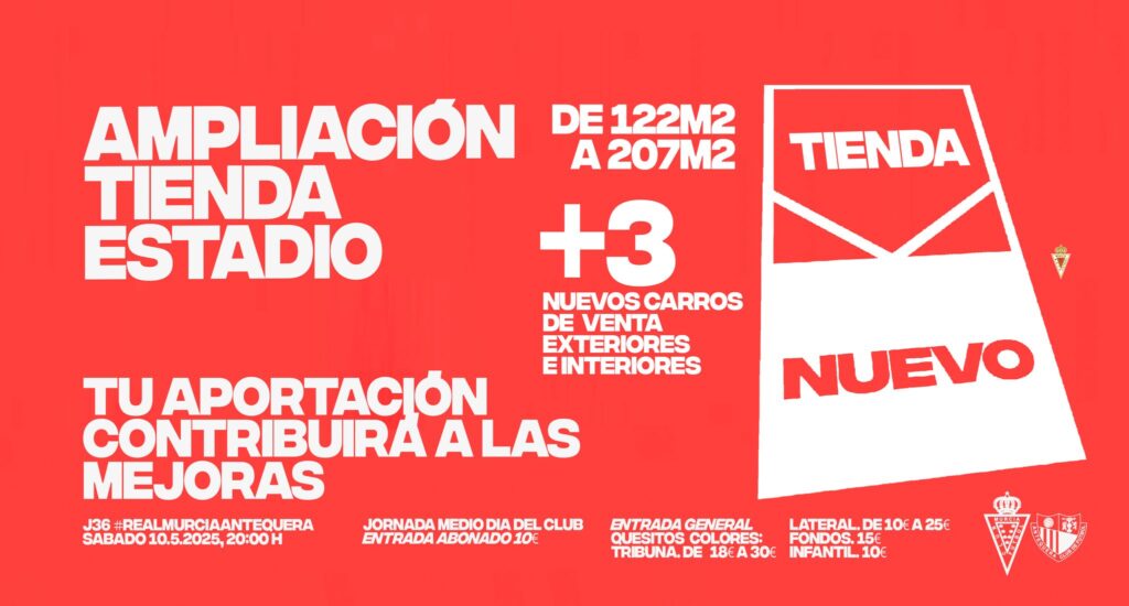 Apoya el Impulso: el Medio Día del Club destinará su recaudación, entre otros proyectos, a la ampliación de la Tienda Oficial y a la suma de 3 carritos exteriores e interiores más