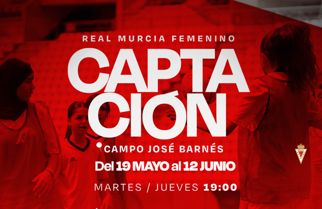 Apúntate a la captación del Real Murcia Femenino este mayo y junio