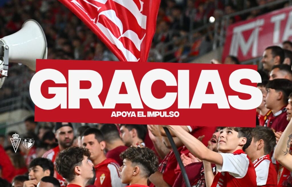 El Real Murcia agradece el respaldo de su afición en la jornada económica frente al Antequera