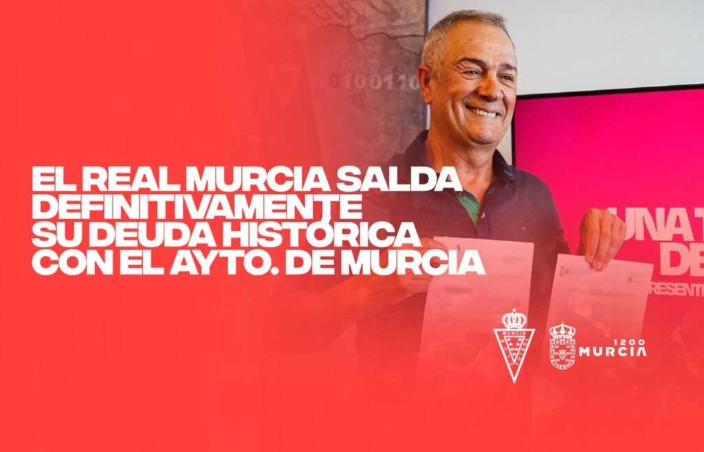 El Real Murcia salda su deuda pública con todas las administraciones