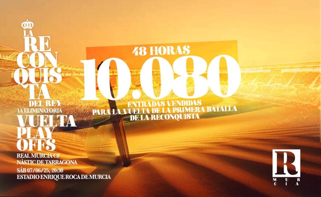 10.080 entradas vendidas en solo 48 horas para el Real Murcia – Nàstic