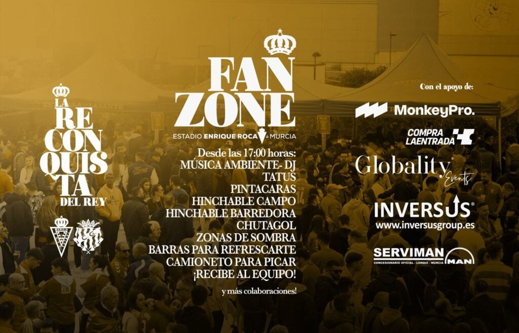 ¡Vuelve la Fan Zone al Estadio Enrique Roca en la previa del Real Murcia-Nàstic!