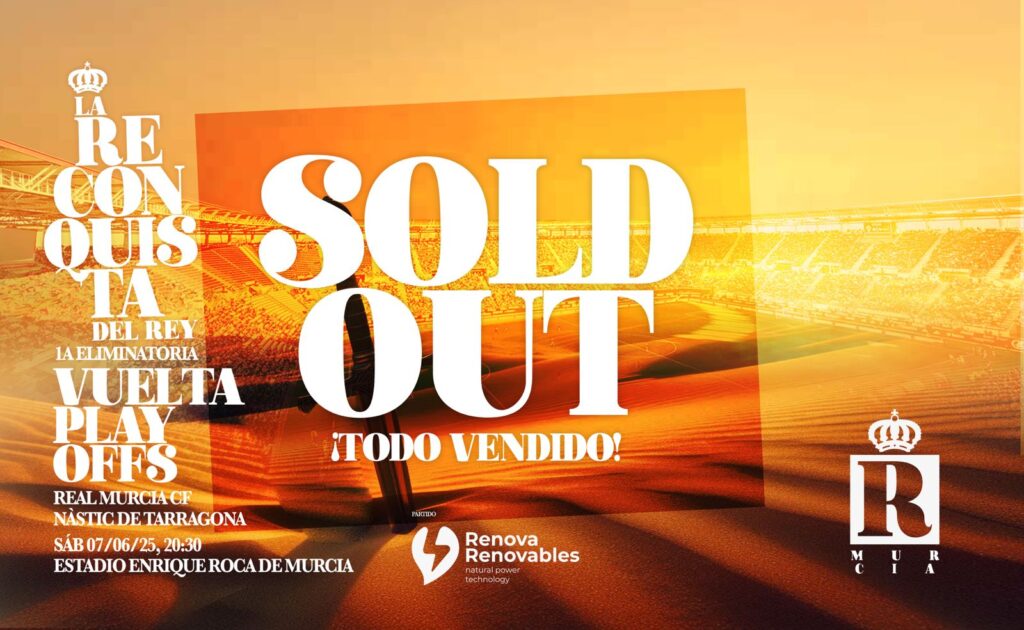¡Sold Out! Todo vendido para el #RealMurciaNàstic