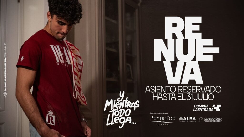 ¡Recuerda renovar tu abono antes del 31 de julio!