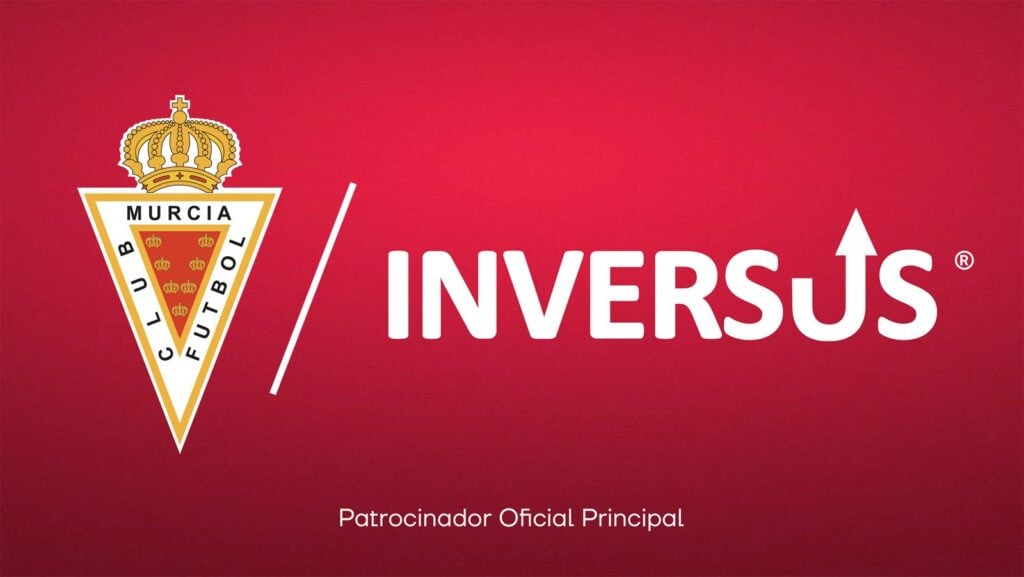 Inversus, nuevo patrocinador principal del Real Murcia para la temporada 2025/26