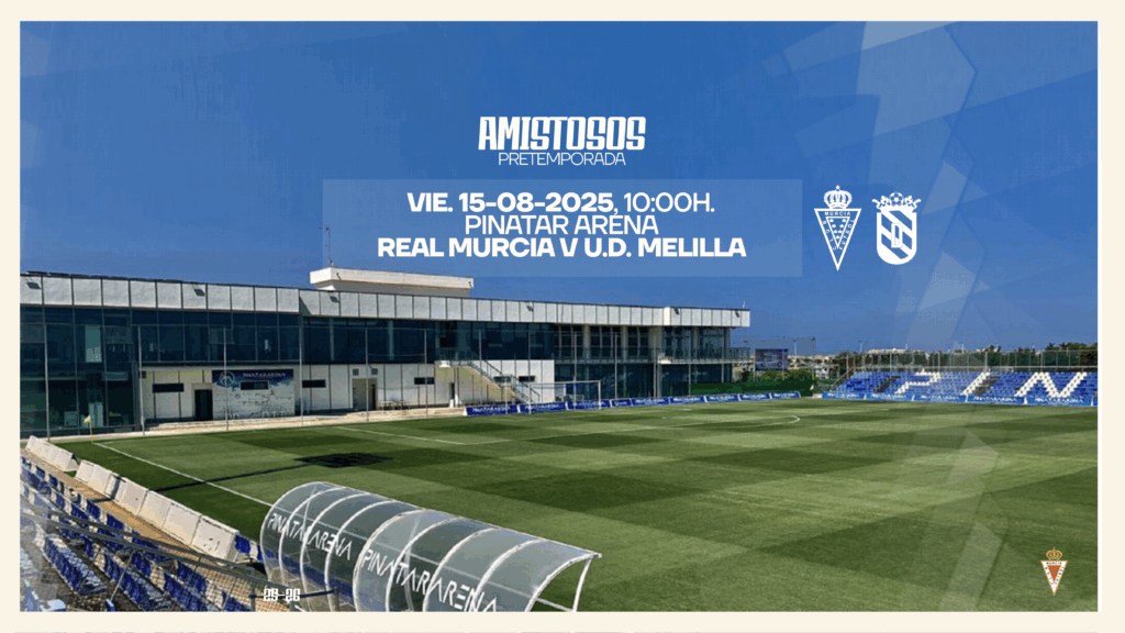 Confirmado un nuevo amistoso de pretemporada: Real Murcia – UD Melilla