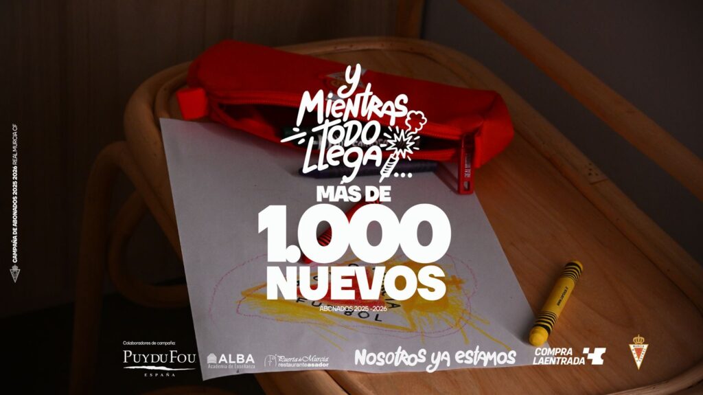 Más de 1.000 nuevos abonados ya se han unido al Real Murcia para la temporada 2025-2026