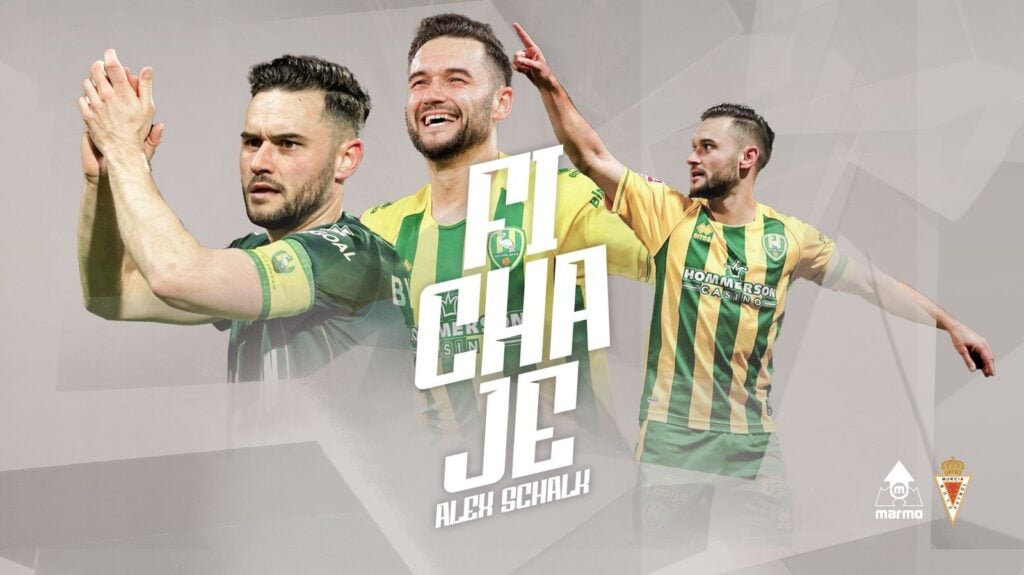 Alex Schalk, dinamita para el ataque del Real Murcia C.F. 2025-2026