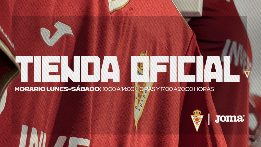 Horarios de la Tienda Oficial del Real Murcia este fin de semana