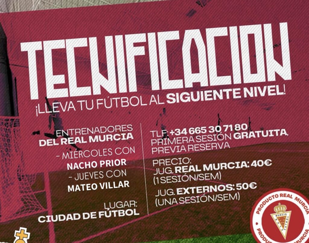 ¡Mejora tu fútbol con nuestra tecnificación de alto rendimiento! Consulta nuestros horarios