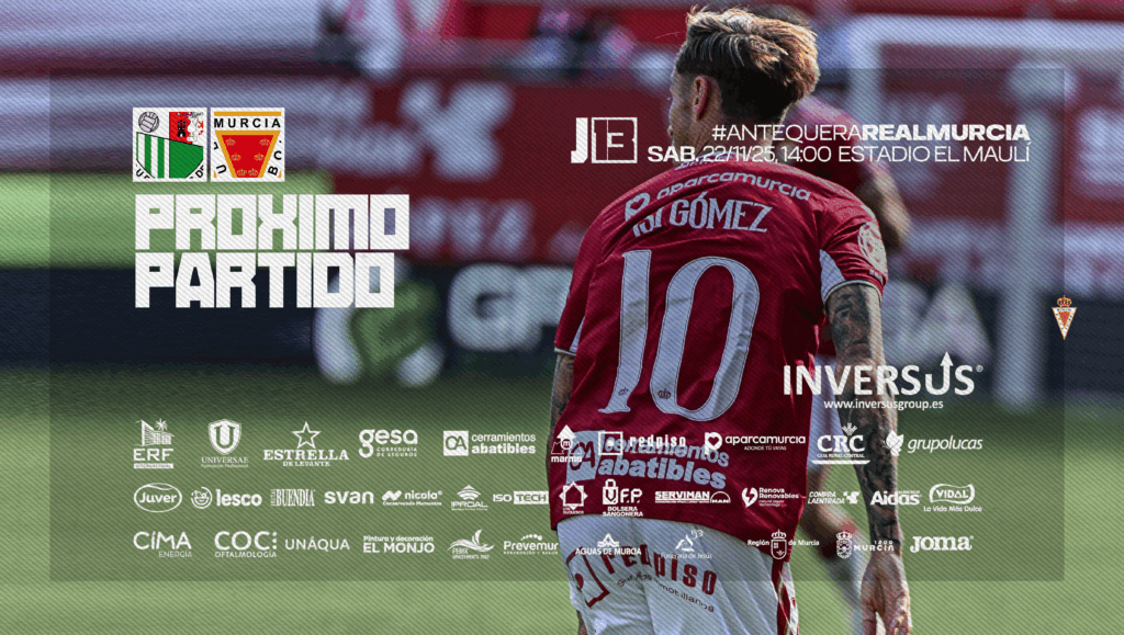Próximo partido: Real Murcia visita al Antequera C.F.