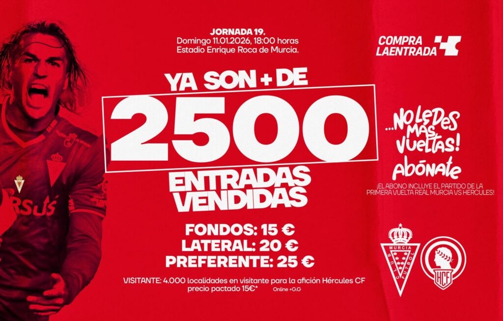 ¡Más de 2.500 entradas vendidas para el partidazo ante el Hércules C.F.!