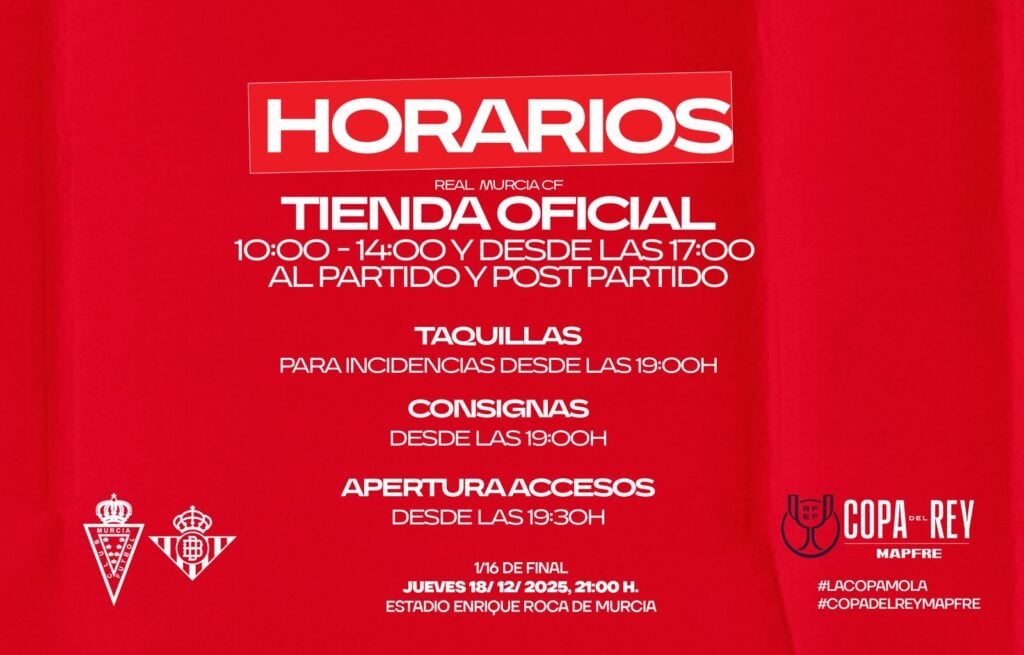 horarios murcia betis