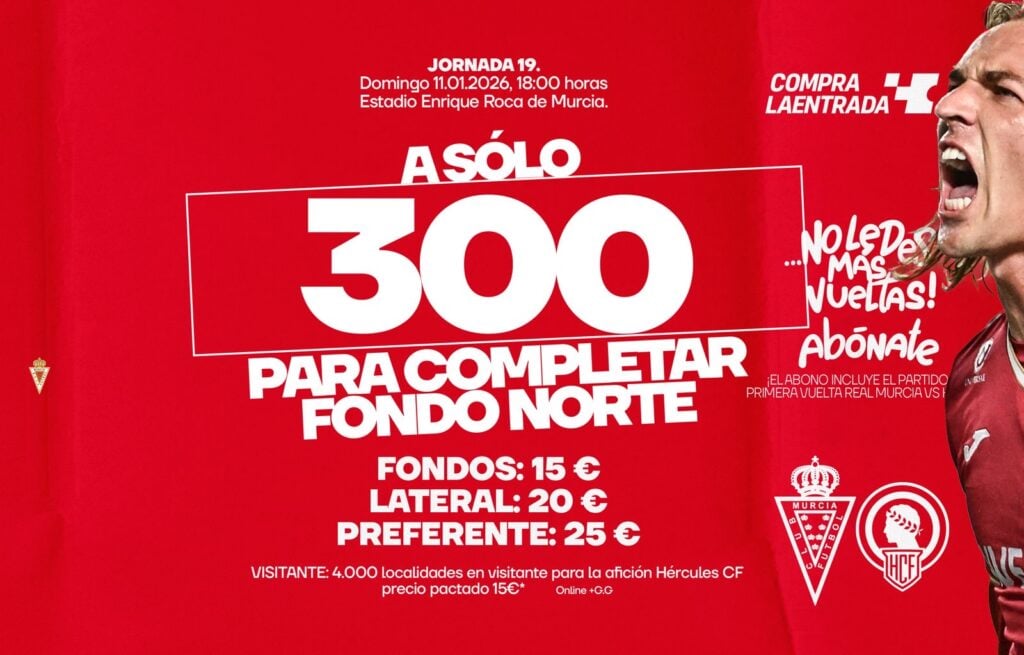 A solo 300 entradas de completar el fondo norte
