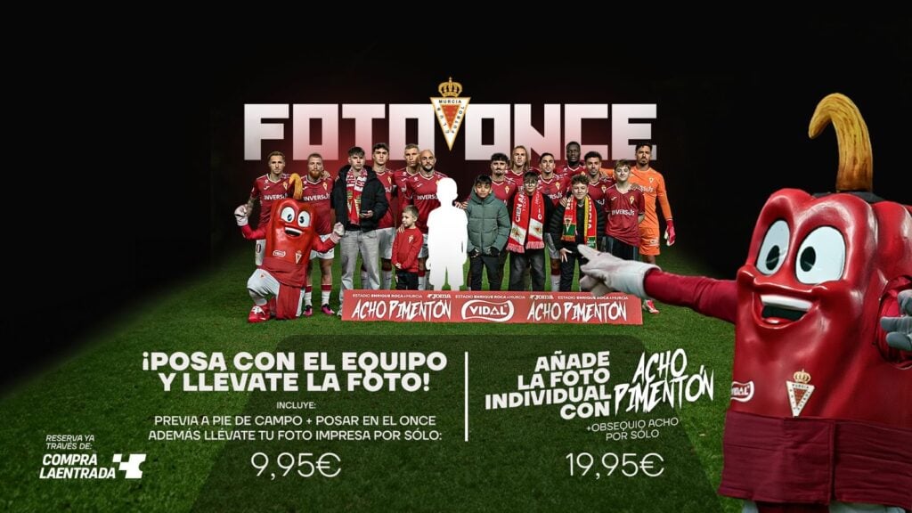 ¡Vive la experiencia Foto Once en el Real Murcia-Algeciras !