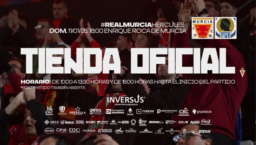 Horario de la tienda oficial | Día de partido ante el Hércules