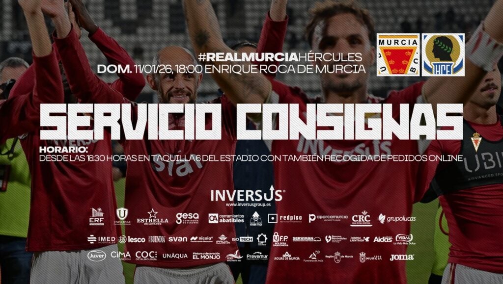 Apertura de puertas y servicio de consignas para el Real Murcia – Hércules