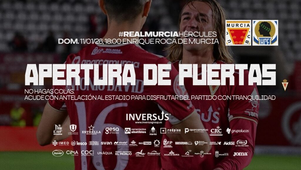 Recomendación para el día de partido: acude con antelación