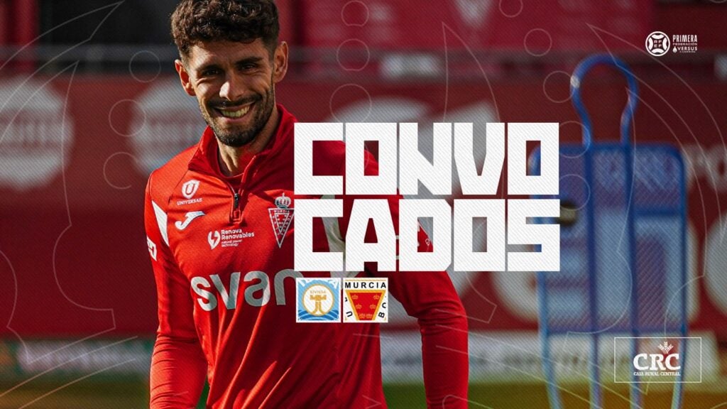Convocatoria del Real Murcia para el encuentro frente a la U.D. Ibiza
