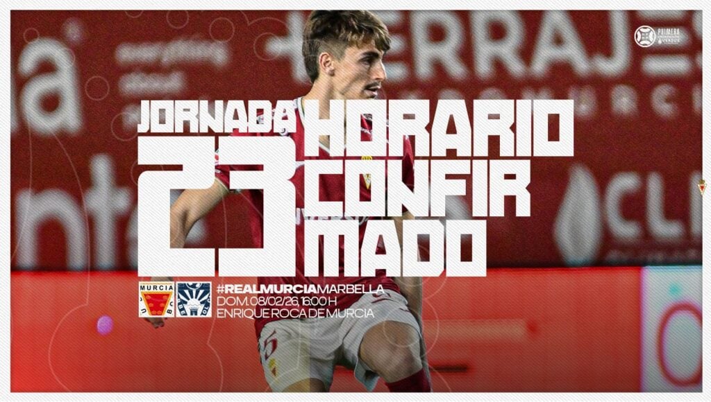 Horario confirmado | Jornada 23: Real Murcia C.F. – Marbella F.C.