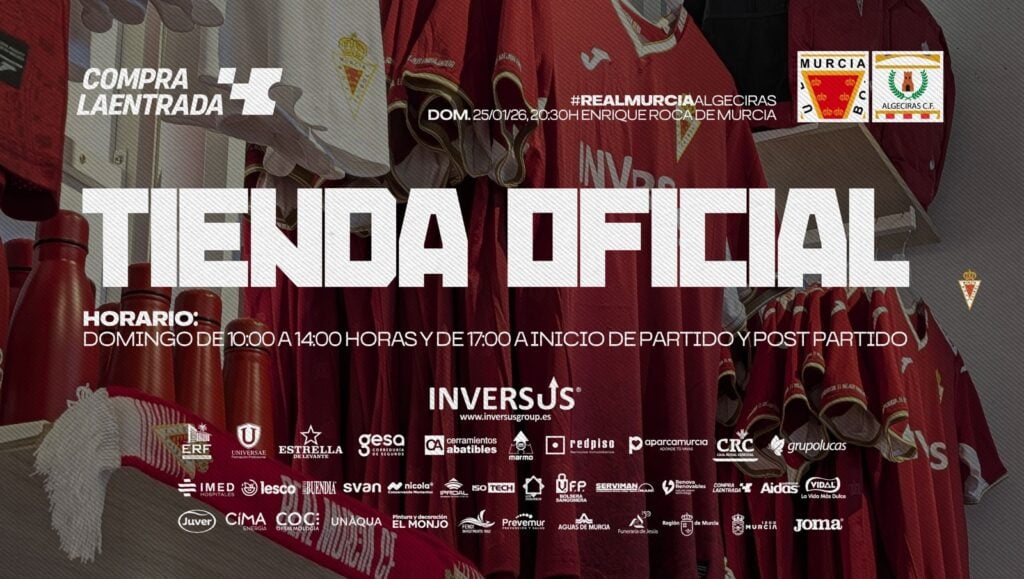 Hoy, día de partido ante el Algeciras: horario de la Tienda Oficial