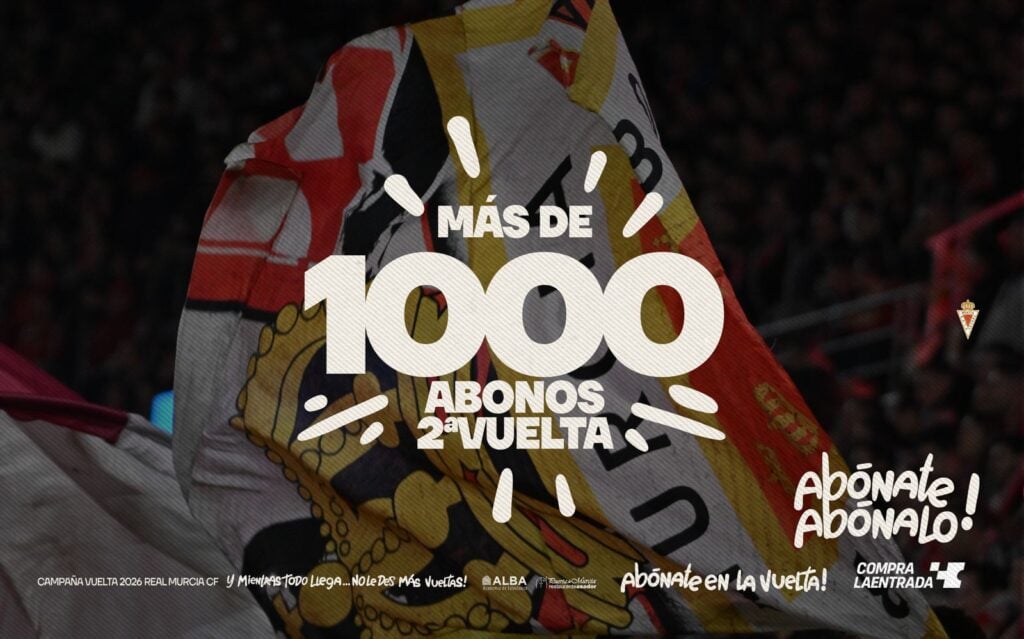 La campaña de Abonos de Segunda Vuelta del Real Murcia supera los 1.000 nuevos abonados