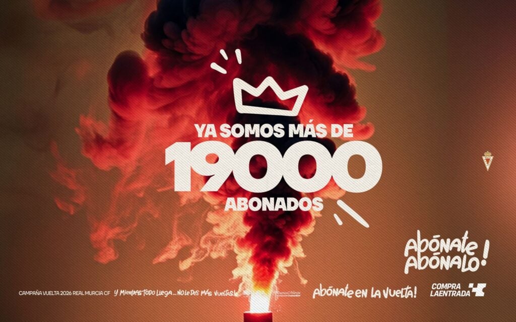 La campaña de abonos del Real Murcia «Y Mientras Todo Llega…” hace historia y supera los 19.000 abonados
