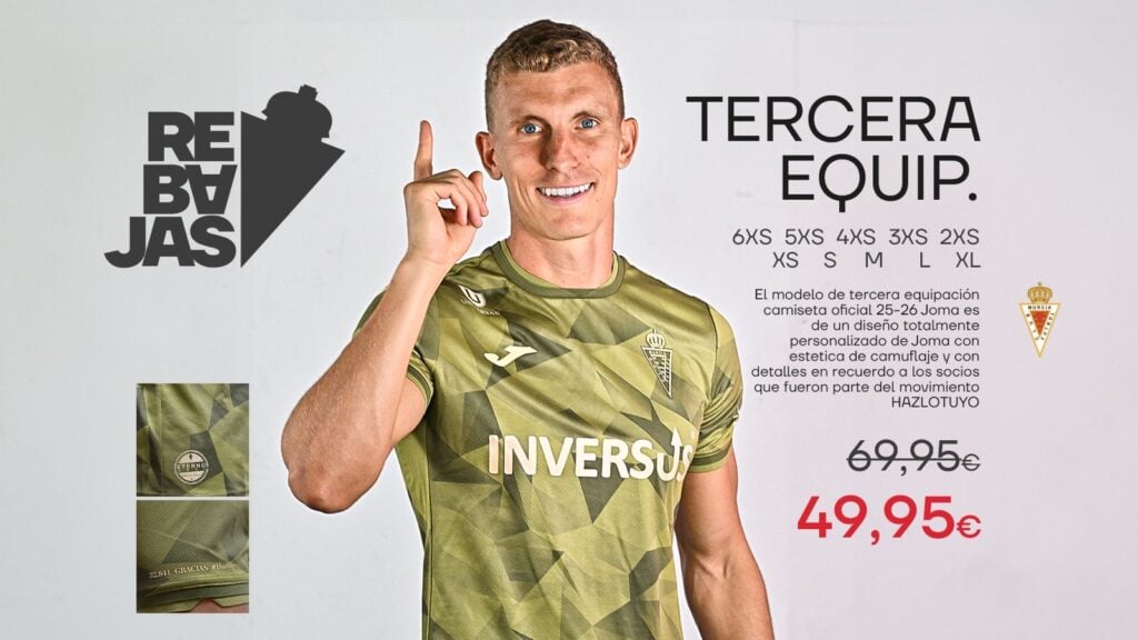 Rebajas en la Tienda Oficial del Real Murcia