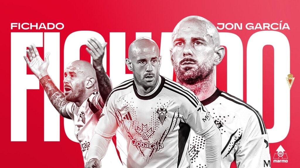 Jon García, jerarquía y contundencia para la zaga del Real Murcia