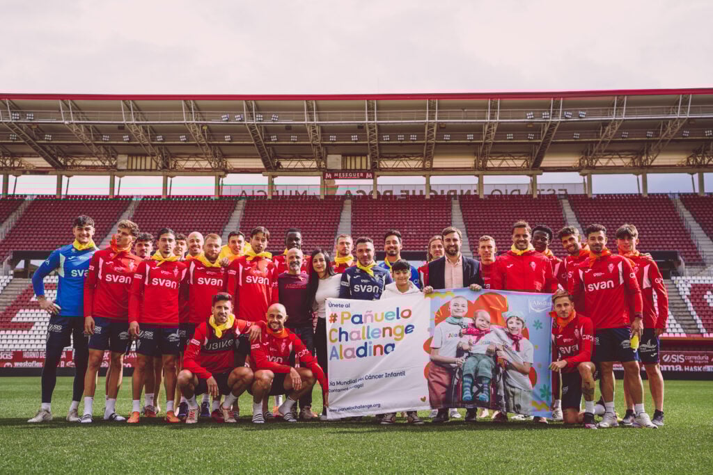 El Real Murcia se une a la lucha en el Día Internacional del Cáncer Infantil junto a Fundación Aladina