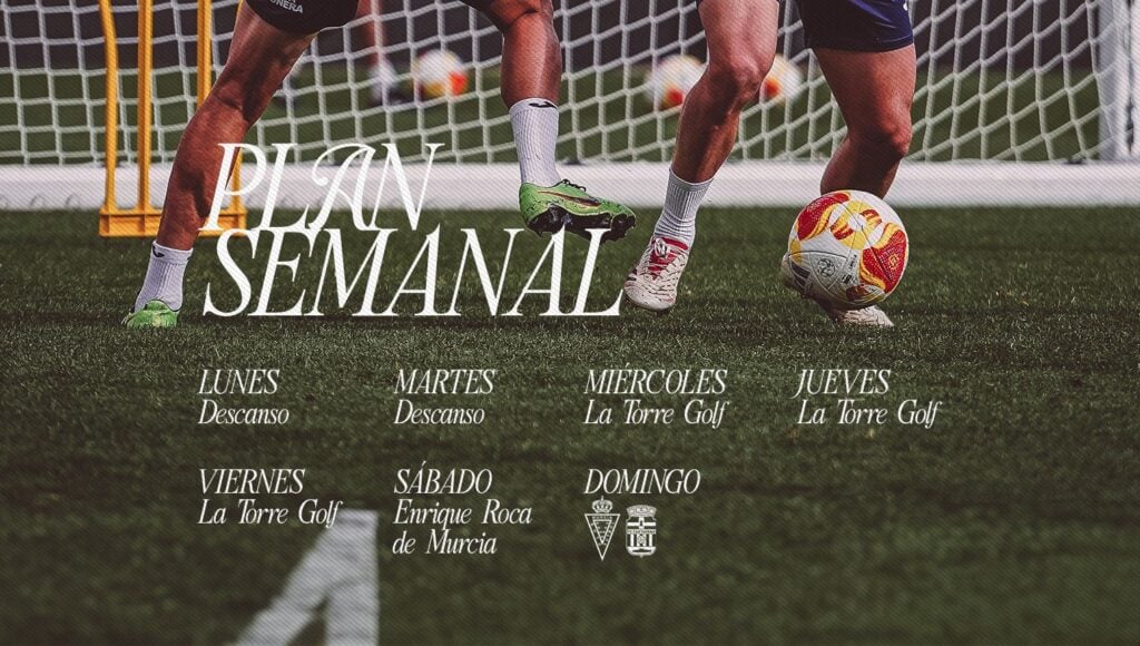 Plan semanal del Real Murcia para ‘El Derbi en el Reino’
