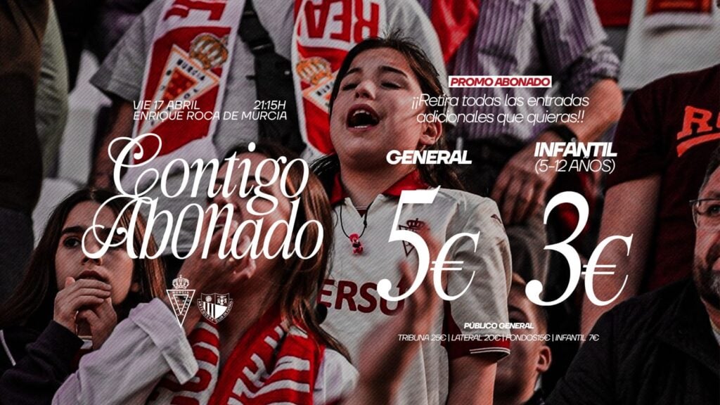¡Contigo Abonado! Promo: retira todas las entradas extra a 5€ para general y 3€ para infantiles