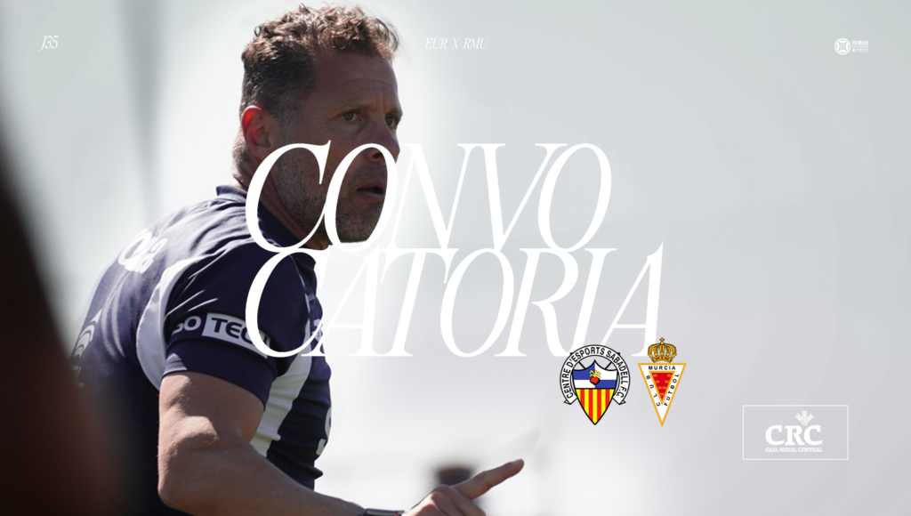 Convocatoria del equipo para el encuentro ante el Sabadell