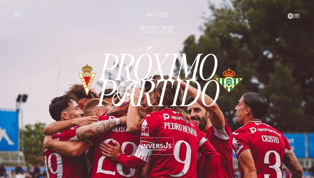 ¡Próximo partido en casa! ¡RealMurcia vs Betis Deportivo!