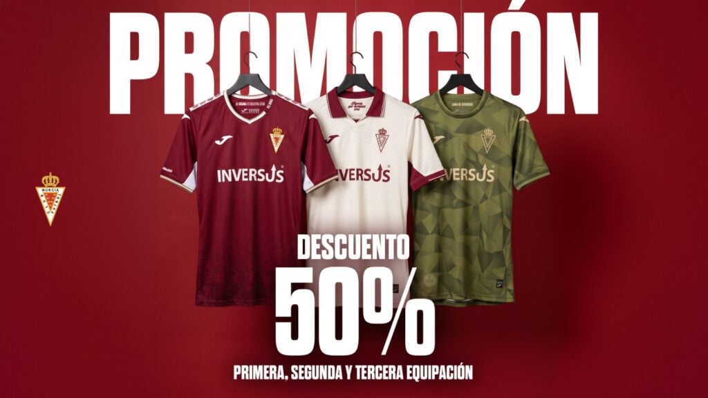 Promoción especial en Tienda Oficial desde este domingo en la colección Joma 2025/26 con un 50% de descuento