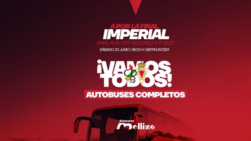 La afición grana responde: autobuses completos para acompañar al Imperial en Pamplona