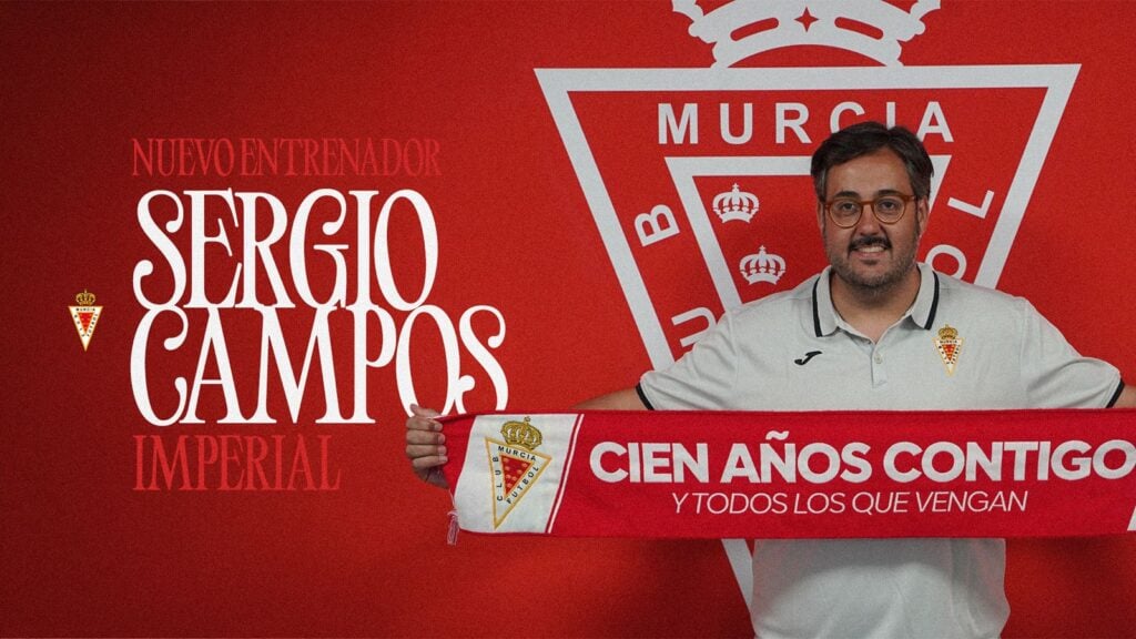 Sergio Campos será el entrenador del Real Murcia Imperial 2026/27 en Segunda RFEF