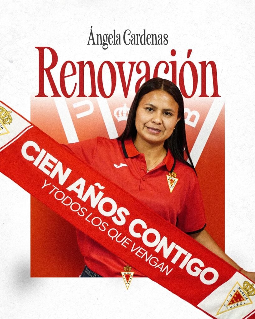 El Real Murcia Femenino seguirá contando con la experiencia de Ángela Cárdenas por tercera temporada consecutiva