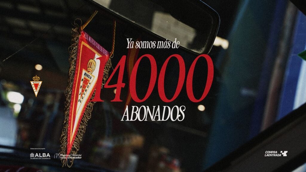 Ya somos más de 14.000 abonados: el murcianismo sigue haciendo historia