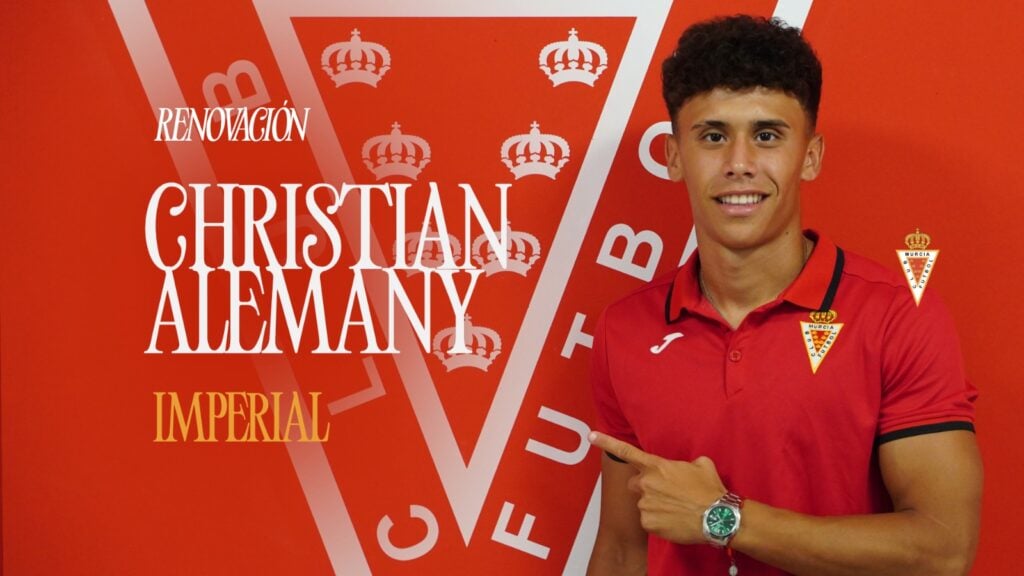 Christian Alemany renueva y formará parte del Real Murcia Imperial 26/27