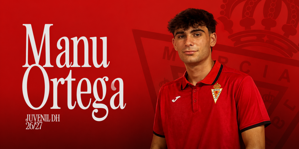 Manu Ortega se incorpora al Juvenil División de Honor del Real Murcia