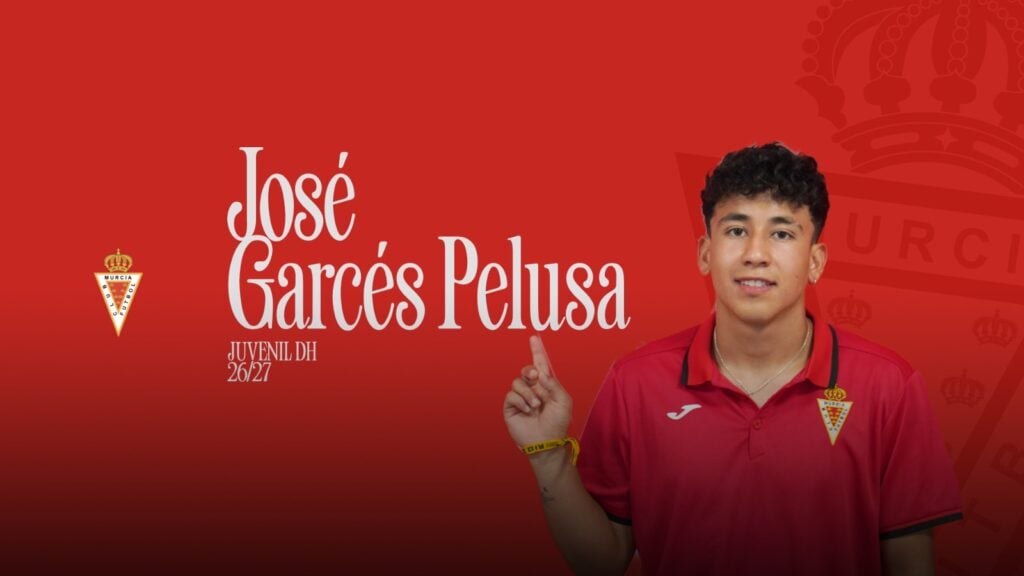 José Garcés «Pelusa» se incorpora a la estructura juvenil del Real Murcia